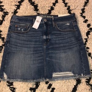 NWT American Eagle Hi Rise Denim Mini Skirt